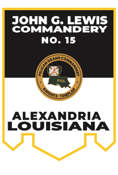 John G. Lewis Commandery No. 15 Banner